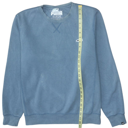 Mens UK Size L PUMA Blue Pullover Sweatshirt