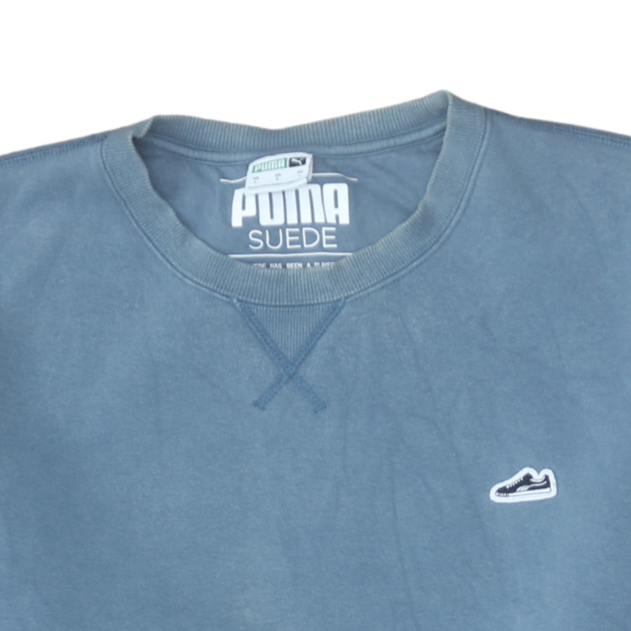 Mens UK Size L PUMA Blue Pullover Sweatshirt