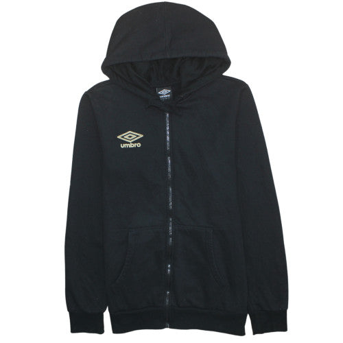 Mens UK Size L Umbro Black Full Zip Hoodie