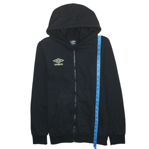 Mens UK Size L Umbro Black Full Zip Hoodie