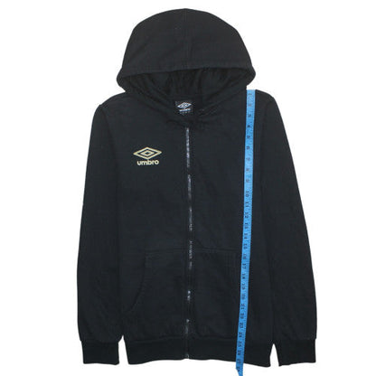 Mens UK Size L Umbro Black Full Zip Hoodie