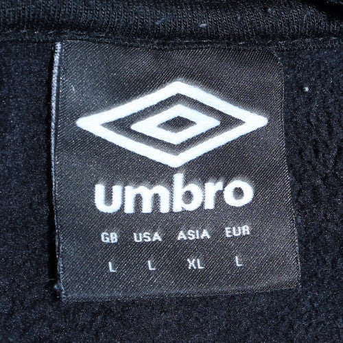 Mens UK Size L Umbro Black Full Zip Hoodie