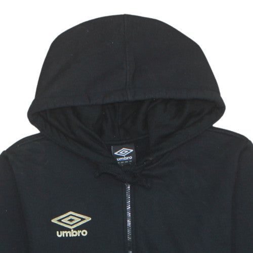 Mens UK Size L Umbro Black Full Zip Hoodie