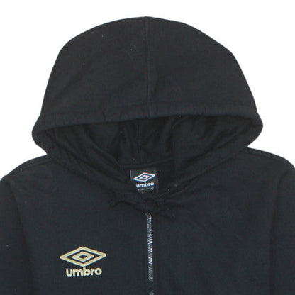 Mens UK Size L Umbro Black Full Zip Hoodie