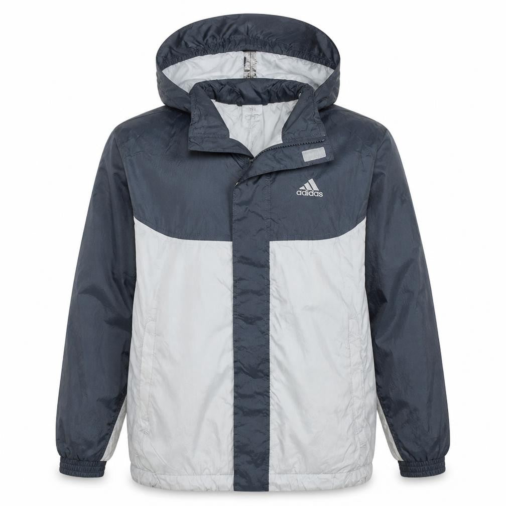 Mens UK Size L adidas Grey Windbreaker Coat