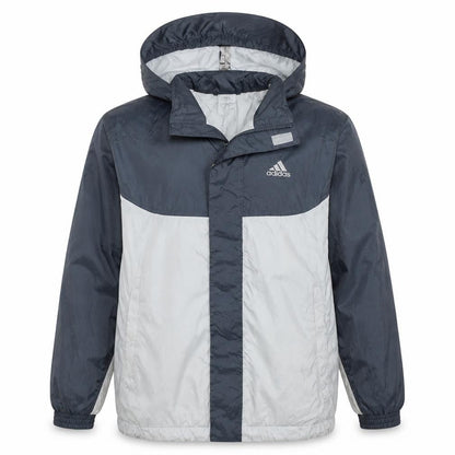 Mens UK Size L adidas Grey Windbreaker Coat