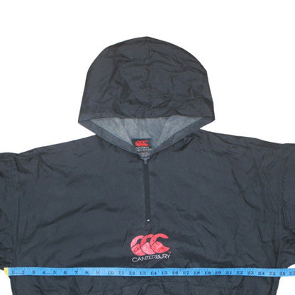 Mens UK Size M Canterbury Black Windbreaker Coat