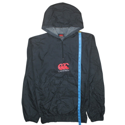 Mens UK Size M Canterbury Black Windbreaker Coat