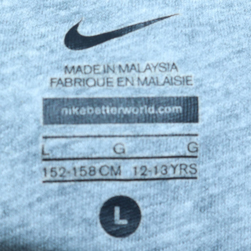 Boys UK Size 12-13 Years Nike Grey Pullover Hoodie