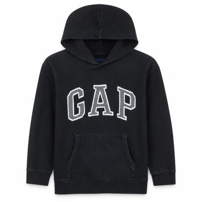 Gap Boys Black XL Pullover Fleece Logo Hoodie
