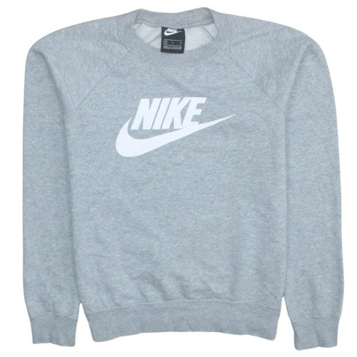 Womens UK Size S Nike Grey Pullover Sweatshirt