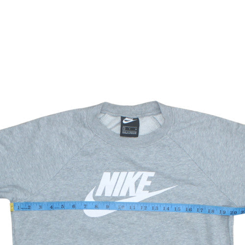 Womens UK Size S Nike Grey Pullover Sweatshirt
