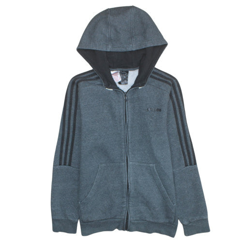 Boys UK Size 13-14 Years adidas Blue Full Zip Hoodie