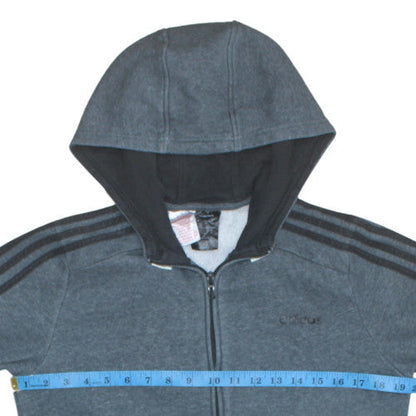 Boys UK Size 13-14 Years adidas Blue Full Zip Hoodie