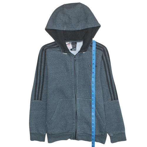 Boys UK Size 13-14 Years adidas Blue Full Zip Hoodie
