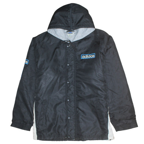 Mens UK Size 40 adidas Black Windbreaker Coat