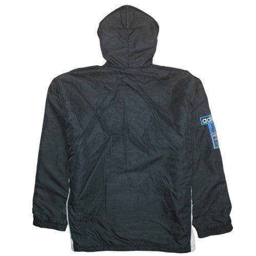 Mens UK Size 40 adidas Black Windbreaker Coat
