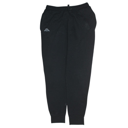 Mens UK Size M Kappa Regular Fit Jogger Black Trousers