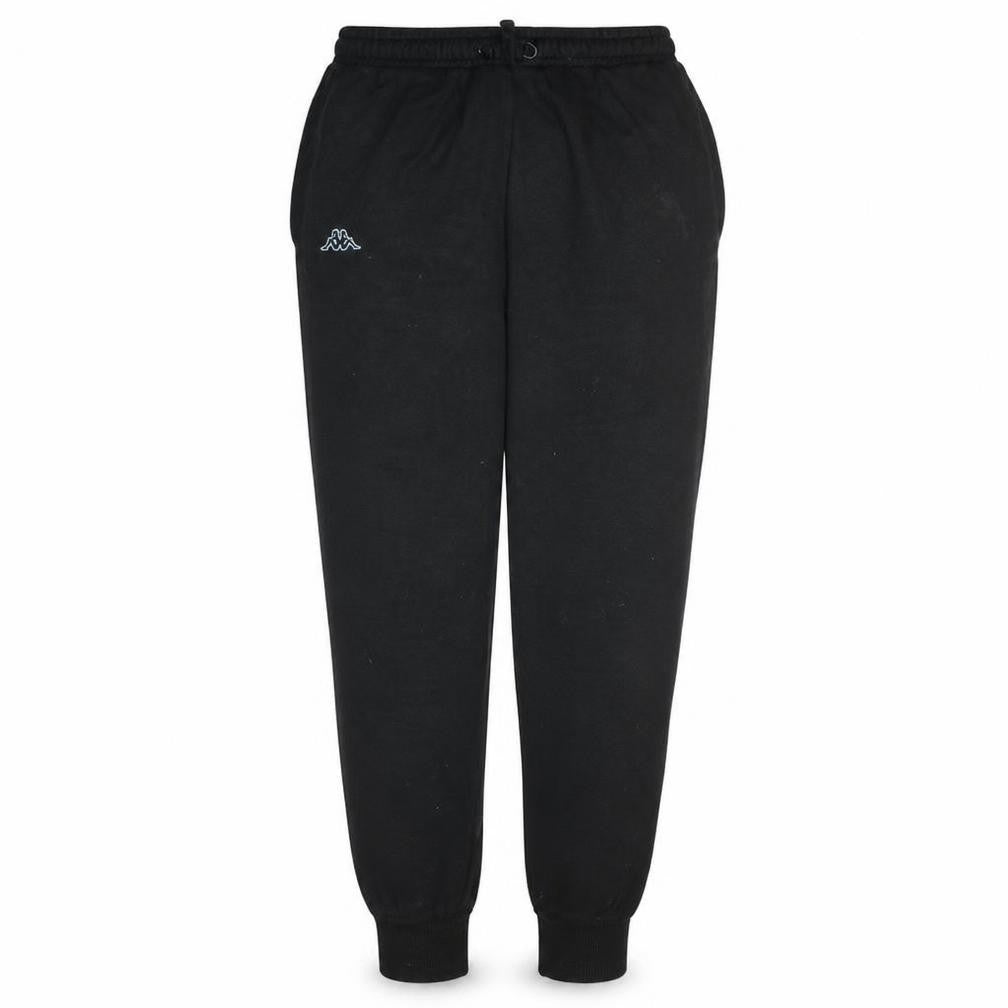 Mens UK Size M Kappa Regular Fit Jogger Black Trousers