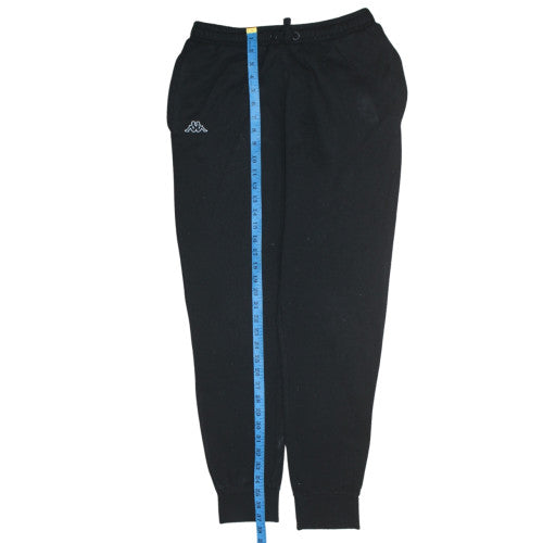 Mens UK Size M Kappa Regular Fit Jogger Black Trousers