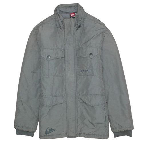 Womens UK Size 14 Quiksilver Grey Military Jacket