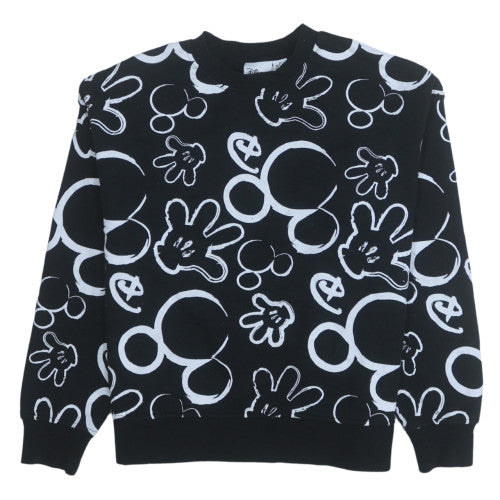 Womens UK Size XS Disney Black Pullover Sweatshirt