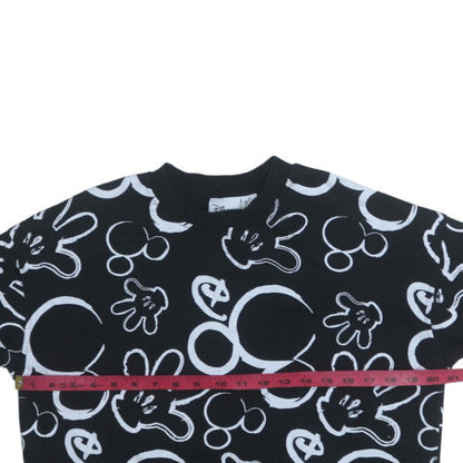 Womens UK Size XS Disney Black Pullover Sweatshirt