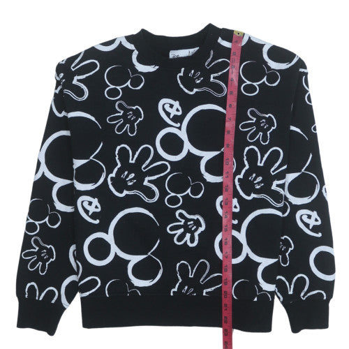 Womens UK Size XS Disney Black Pullover Sweatshirt