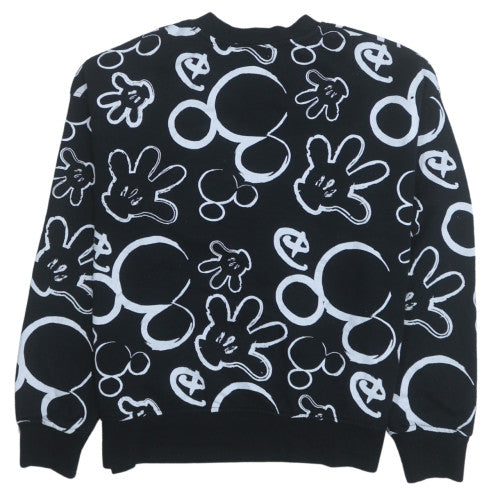 Womens UK Size XS Disney Black Pullover Sweatshirt