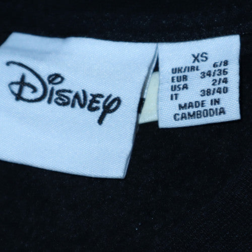 Womens UK Size XS Disney Black Pullover Sweatshirt