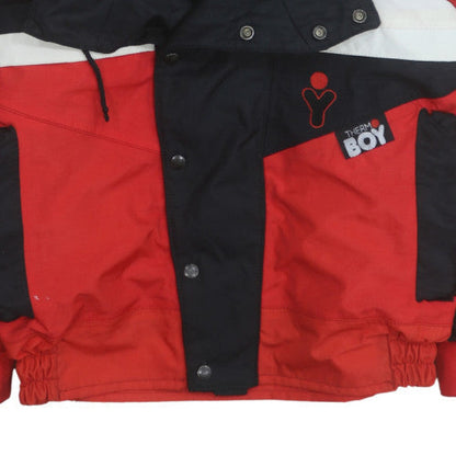 Thermo Boy Women's Red XS Ski Jacket Hooded Insulated Waterproof Winter Coat