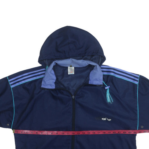 Mens UK Size M adidas Blue Windbreaker Coat