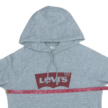 Mens UK Size M Levi's Grey Pullover Hoodie