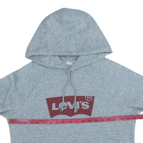 Mens UK Size M Levi's Grey Pullover Hoodie