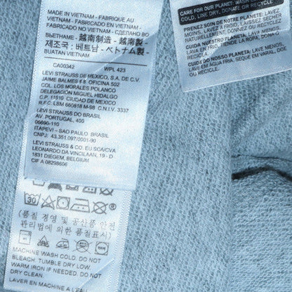 Mens UK Size M Levi's Grey Pullover Hoodie