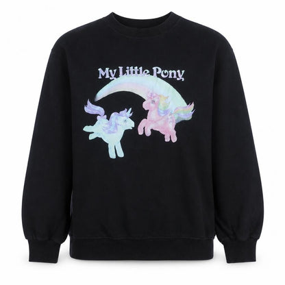 Womens UK Size 8 H&M Black Pullover Sweatshirt