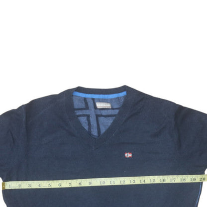 Mens UK Size M Napapijri Blue Pullover Jumper