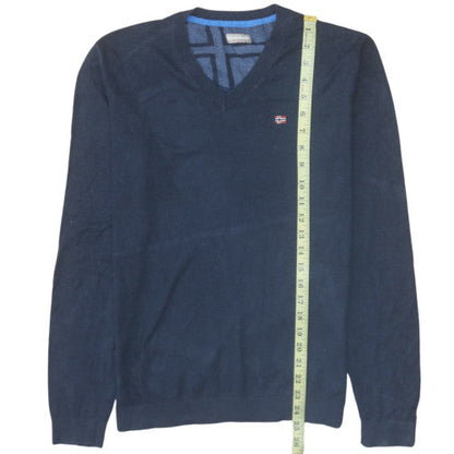 Mens UK Size M Napapijri Blue Pullover Jumper