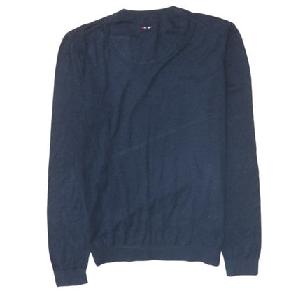Mens UK Size M Napapijri Blue Pullover Jumper