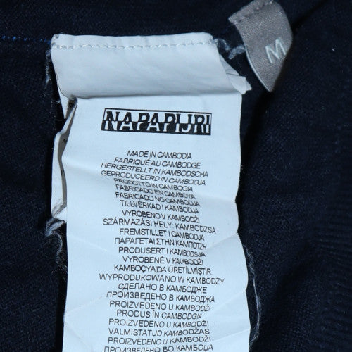 Mens UK Size M Napapijri Blue Pullover Jumper