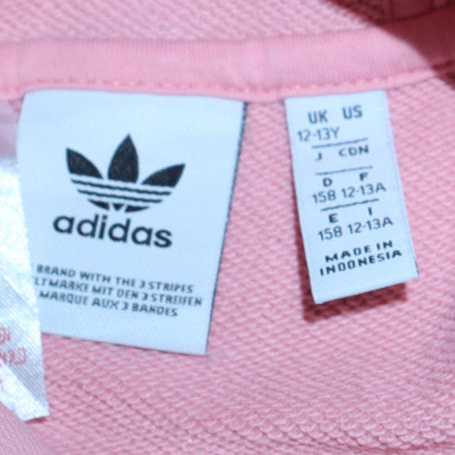 Girls UK Size 12-13 Years adidas Pink Pullover Hoodie