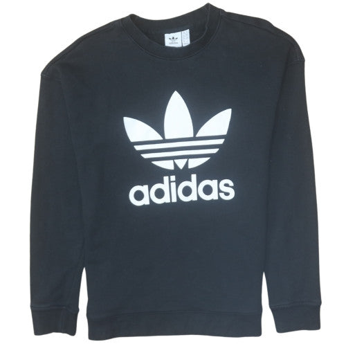 Womens UK Size 10 adidas Black Pullover Sweatshirt