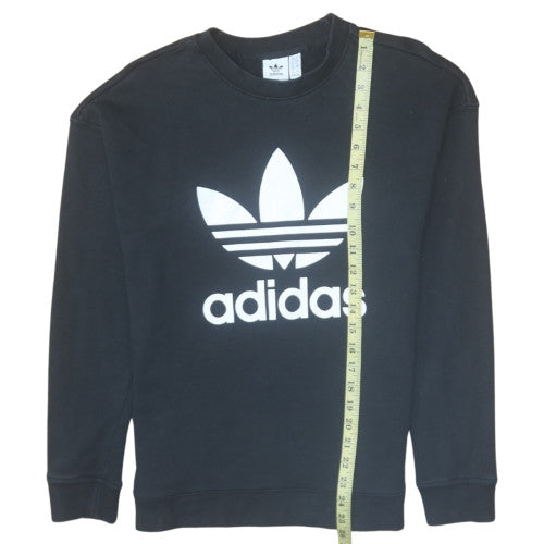 Womens UK Size 10 adidas Black Pullover Sweatshirt