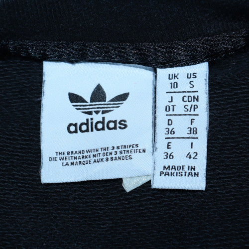 Womens UK Size 10 adidas Black Pullover Sweatshirt