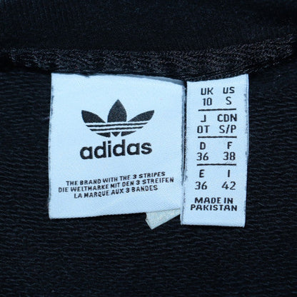 Womens UK Size 10 adidas Black Pullover Sweatshirt