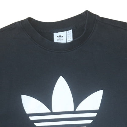 Womens UK Size 10 adidas Black Pullover Sweatshirt