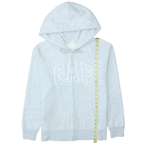 Womens UK Size L Gap Grey Full Zip Hoodie