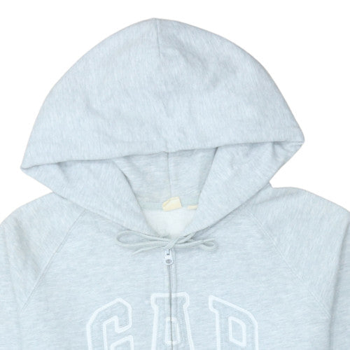 Womens UK Size L Gap Grey Full Zip Hoodie