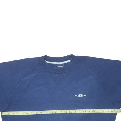 Mens UK Size M Umbro Blue Pullover Sweatshirt