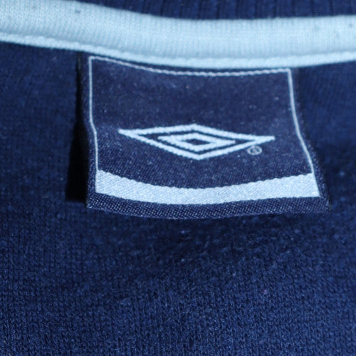 Mens UK Size M Umbro Blue Pullover Sweatshirt
